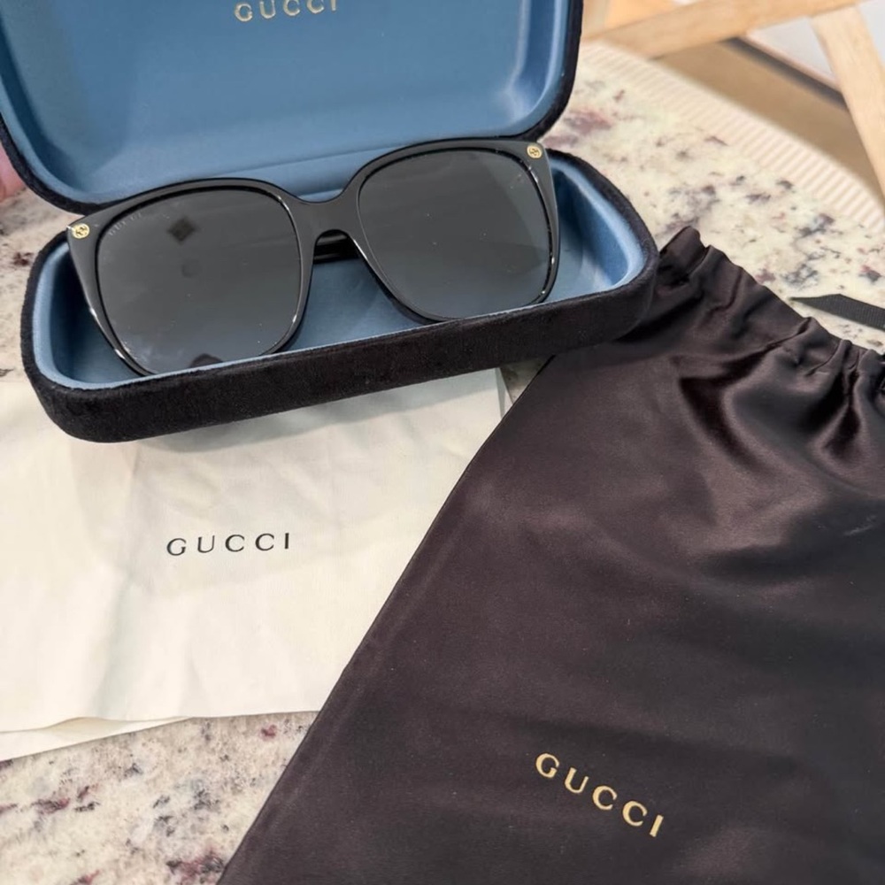 Gucci Black Designer Sunglasses